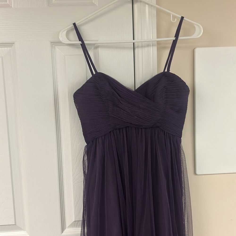 WTOO by Watters Purple Formal Gown - Tulle - Strapless Convertible Dress - Sz. 2